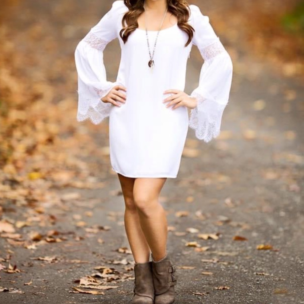 Bebe white dress
